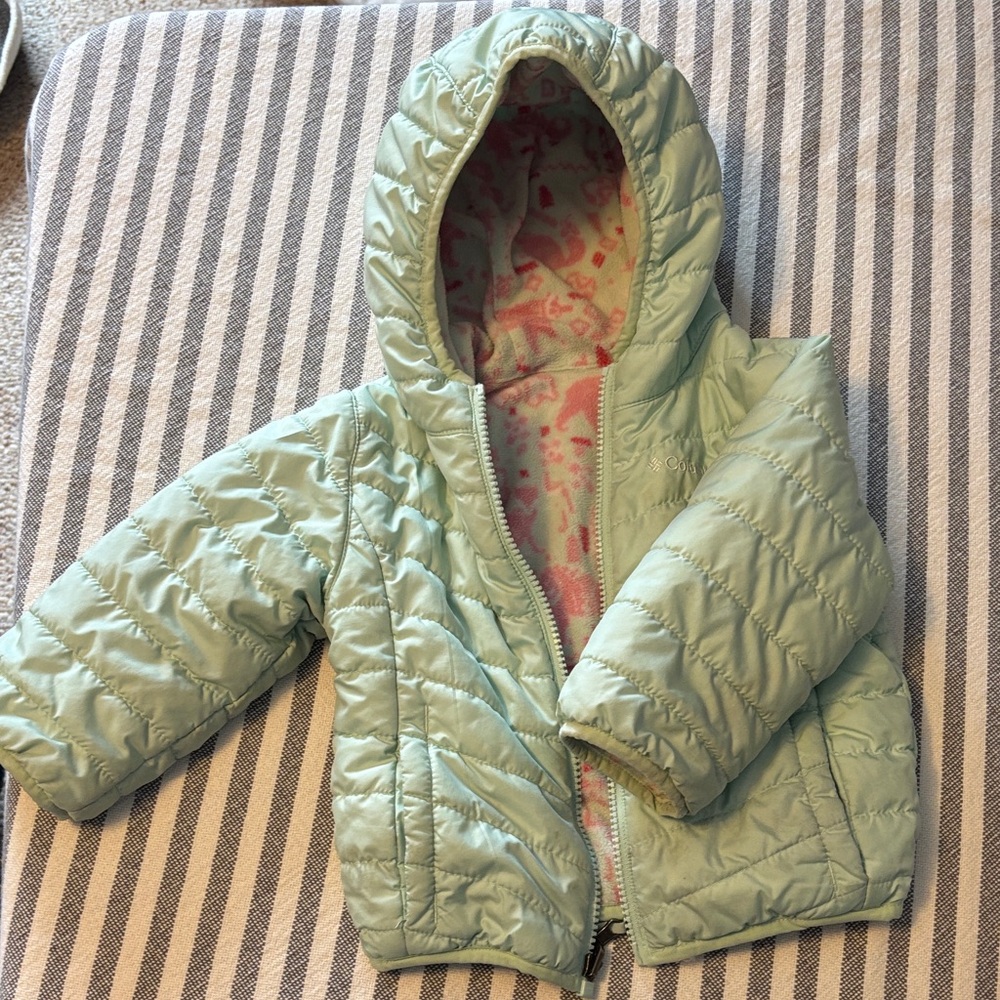 2T Mint Columbia Puffer Jacket